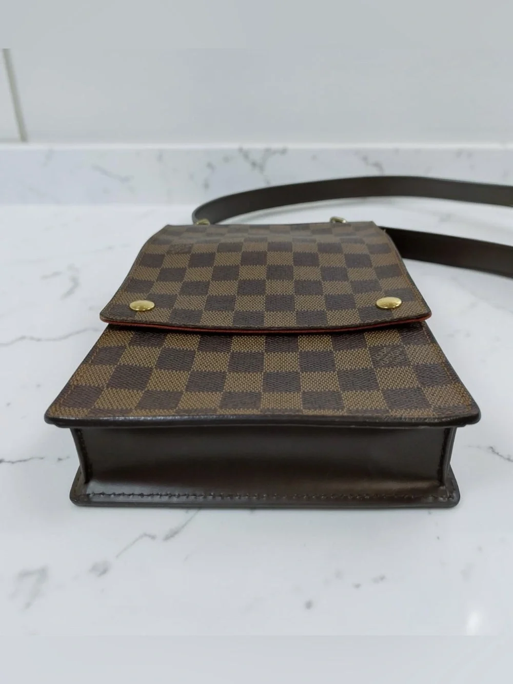 Louis Vuitton Damier Ebene Pochette Mathilda Crossbody Shoulder Bag